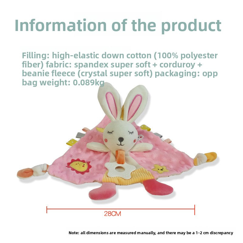 Baby Toys 0-1 Year Old Soothing Towel Baby Sleeping Companion Doll Teething Soothing Doll Infant Toy Rattle