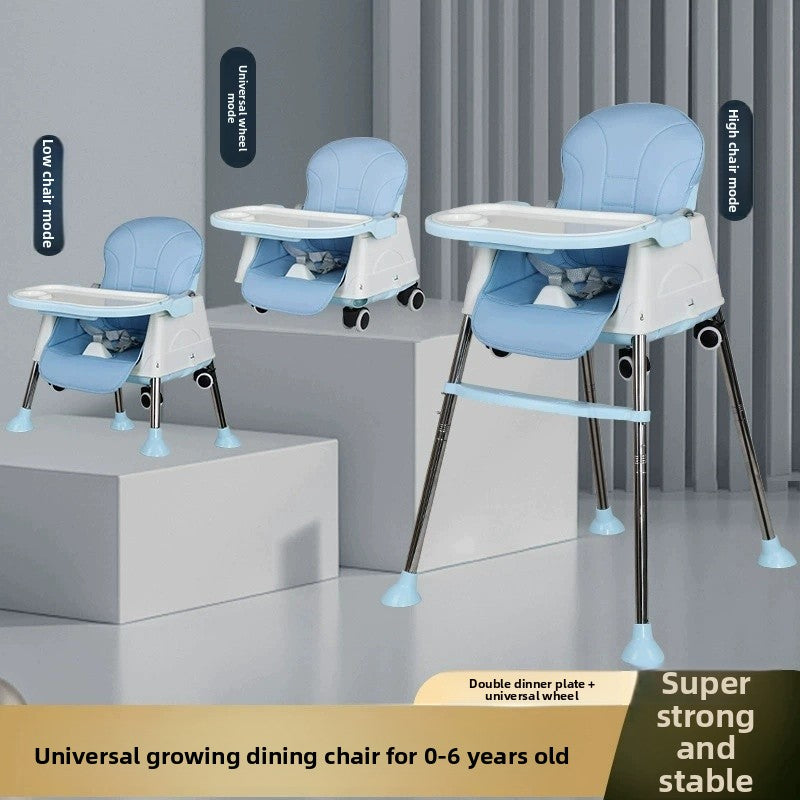 Children's Dining Chair Adjustable 0-4 Baby Dining Chair Multifunctional Baby Dining Chair Portable Infant Dining Chair
