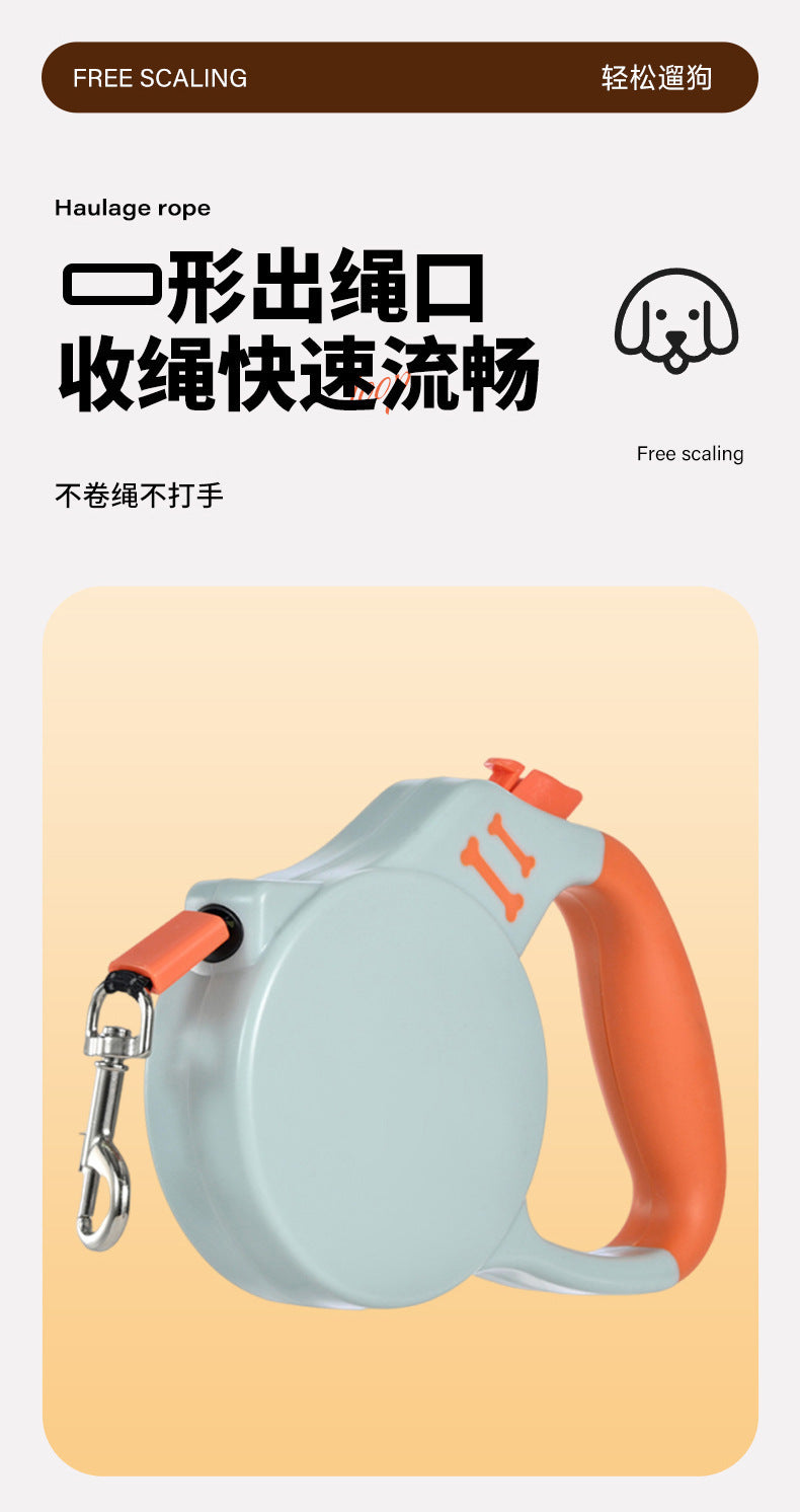 Cross-Border Hot-Selling Dog Leash Harness Outdoor Dog Walking Automatic Retractable Leash Corgi Shiba Inu Wholesale