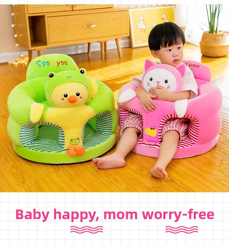 Baby Sofa Anti-Fall Seat Baby Learning to Sit Artifact Enlarged and Thickened Tatami Cartoon 3 to 12 Months High Chair