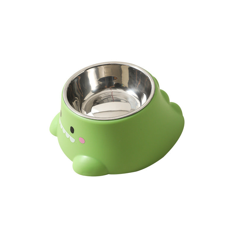 Cute dinosaur-shaped pet bowl-Customizable-Direct from the factory