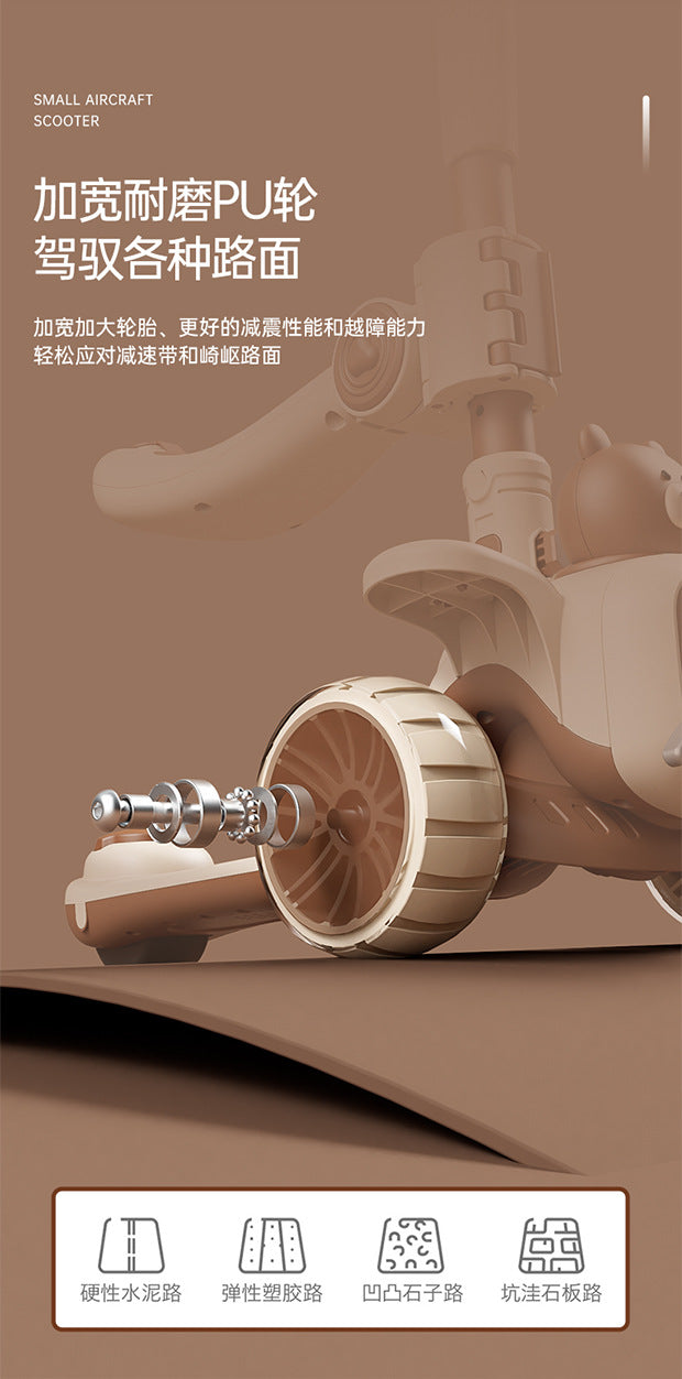 New Scooter Children1-3-6-12Foldable 3-in-1 Scooter for Boys and Girls