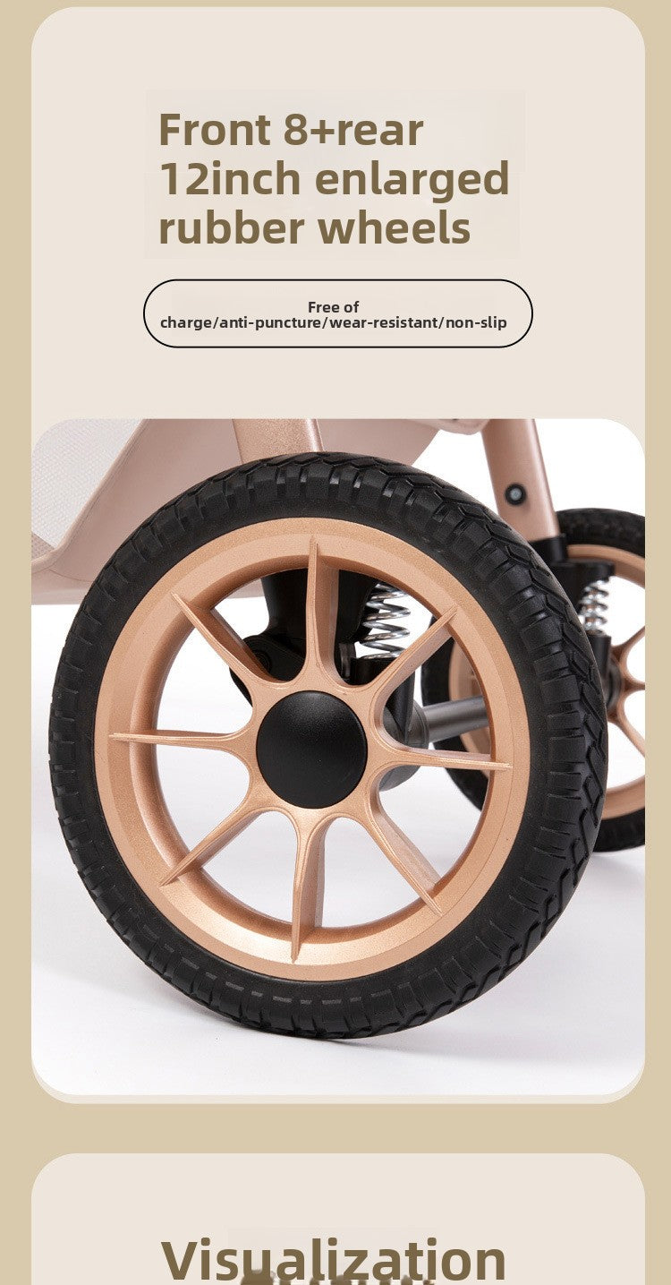 Baby Stroller Comfortable and Safe Infant Stroller Multiple Safety Protections for Babies Protect Every Step