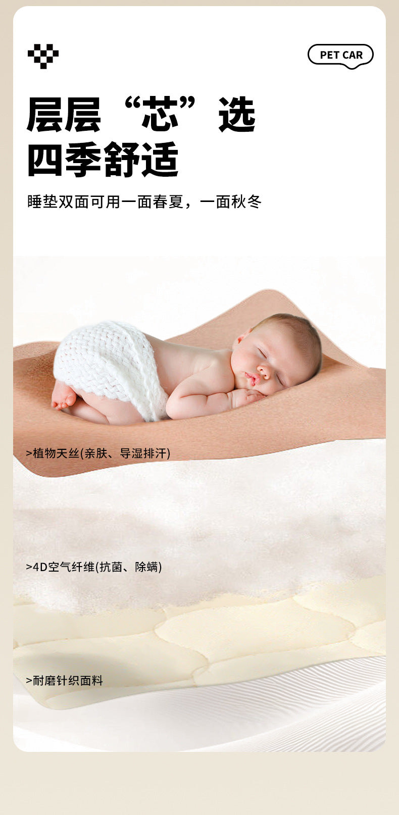 Baby Stroller with High View, Can Sit and Lie Down Baby Carriage Foldable Two-Way All-Season Shock-Absorbing Baby Stroller Lightweight Pushchair