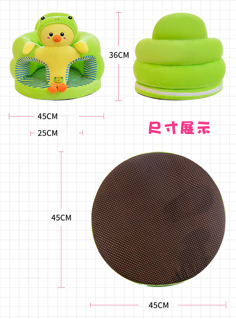 Baby Sofa Anti-Fall Seat Baby Learning to Sit Artifact Enlarged and Thickened Tatami Cartoon 3 to 12 Months High Chair