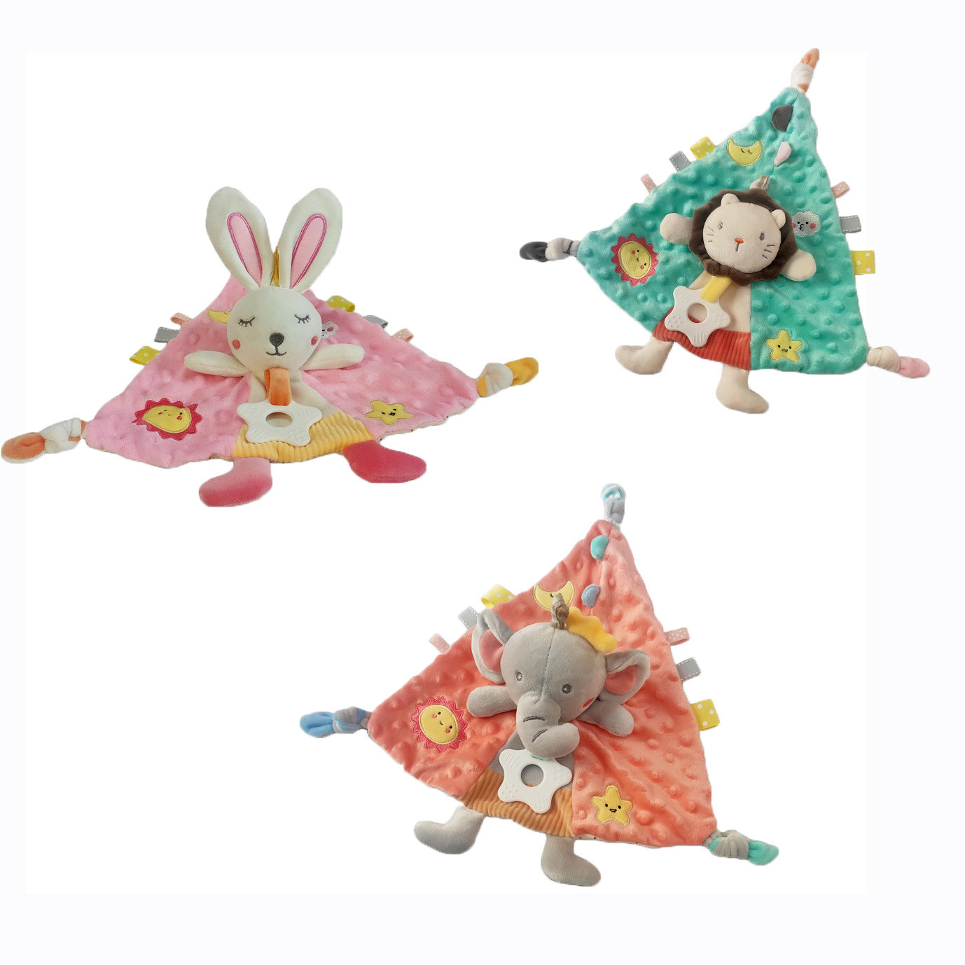 Baby Toys 0-1 Year Old Soothing Towel Baby Sleeping Companion Doll Teething Soothing Doll Infant Toy Rattle