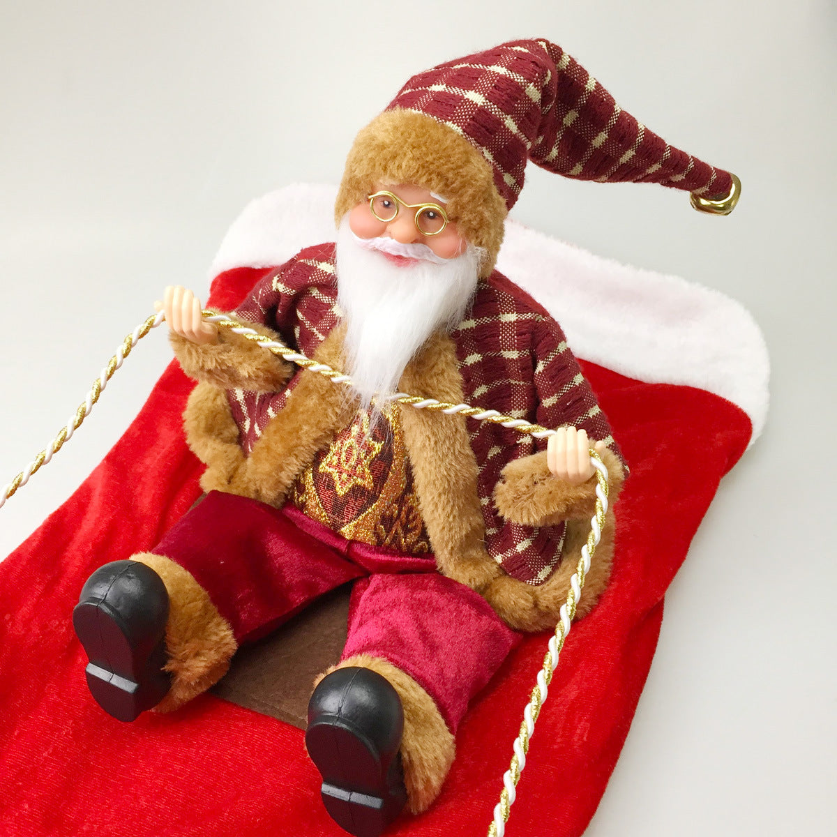 Pet Dog Christmas Costume Santa Claus Riding Outfit Christmas Pet Clothes Reindeer Riding Outfit Pet Christmas Supplies