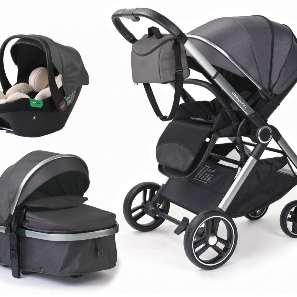 Baby Stroller, Can Sit and Lie, Lightweight Foldable, High View, Shock Absorption, Two-Way, Newborn Baby Stroller