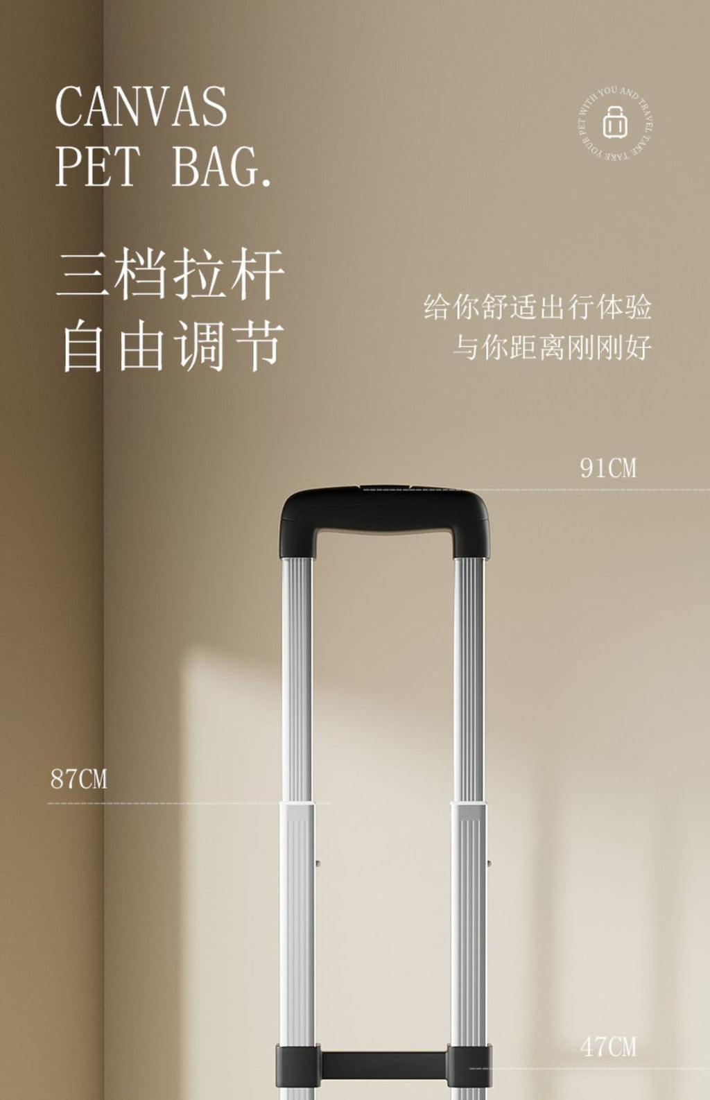 Cat Carrier Outdoor Large Capacity Luggage Multi-Cat Pet Portable Cat Multi-Function Wheeled Trolley Transparent Backpack