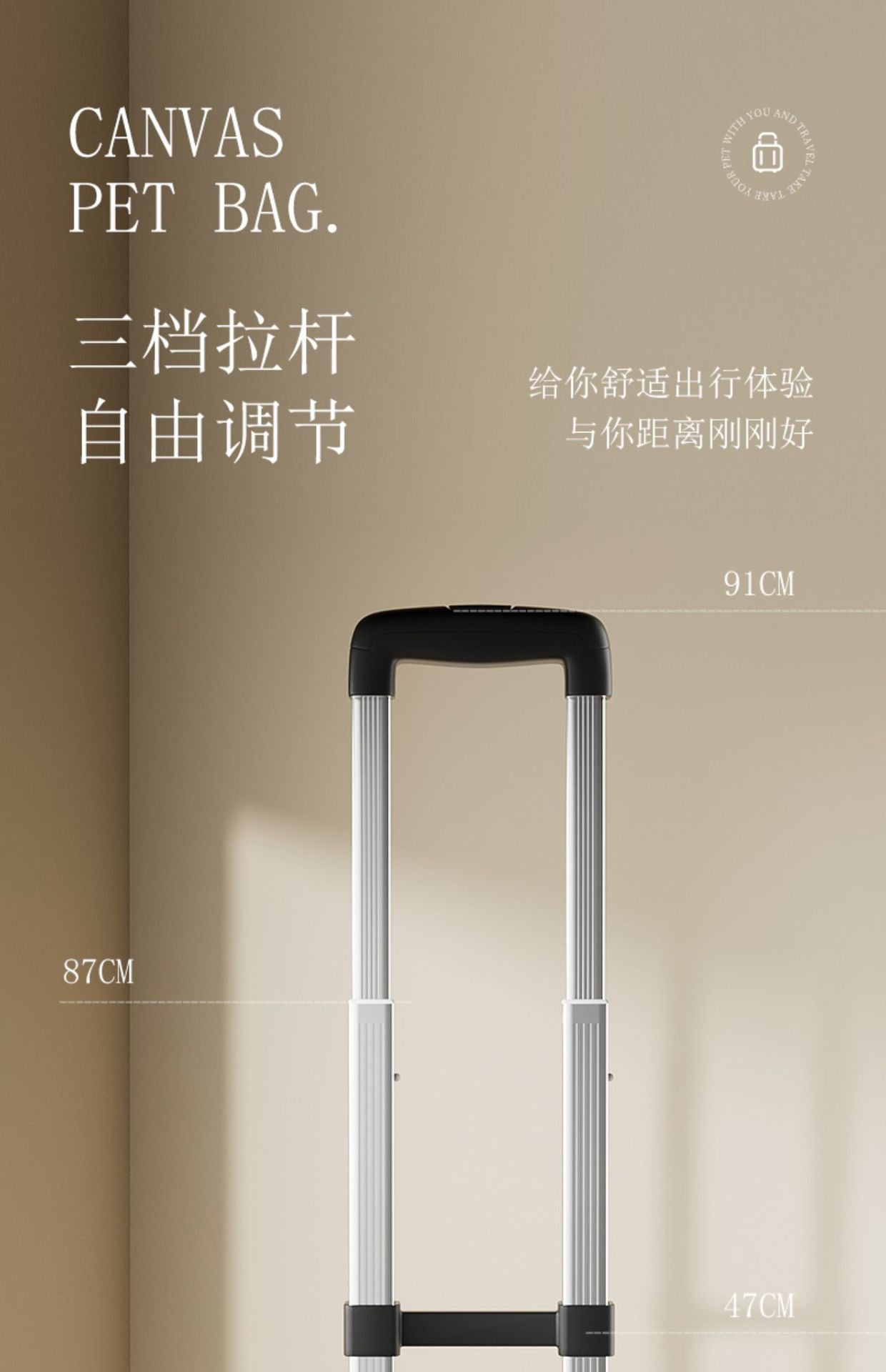 Cat Carrier Outdoor Large Capacity Luggage Multi-Cat Pet Portable Cat Multi-Function Wheeled Trolley Transparent Backpack