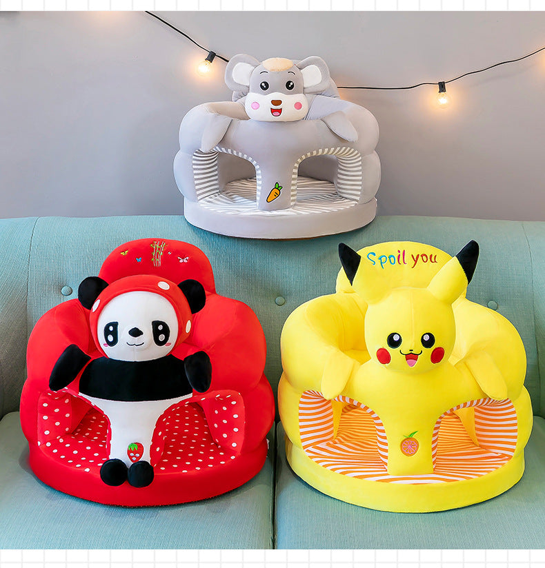 Baby Sofa Anti-Fall Seat Baby Learning to Sit Artifact Enlarged and Thickened Tatami Cartoon 3 to 12 Months High Chair