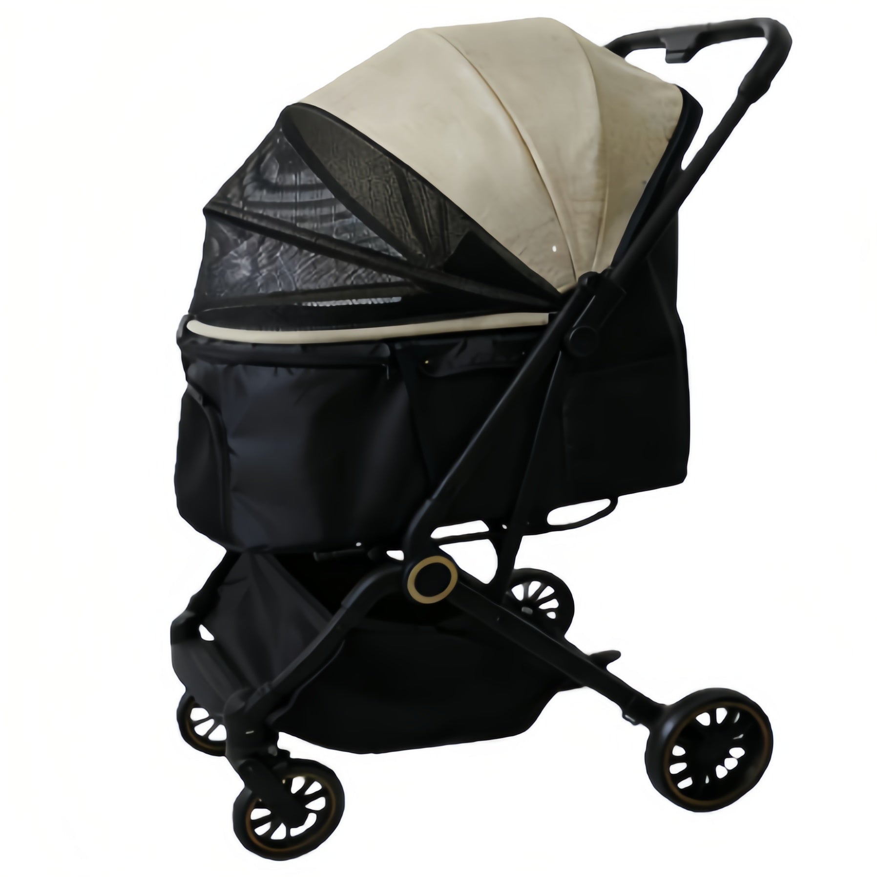 High-density breathable mesh pet cart, mosquito repellent is a good thing for small and medium-sized pets to travel