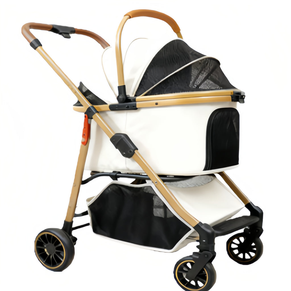 Pet cart  Detachable basket, high landscape design, all-directional silent wheels, good things for pet travel