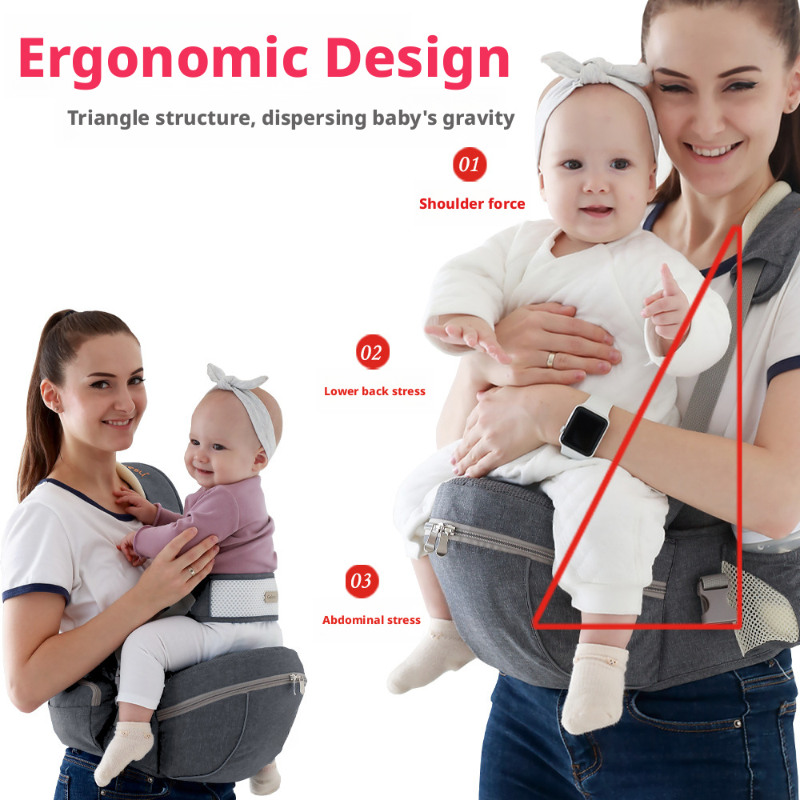 Cross-Border In-Stock Baby Waist Stool Carrier Breathable Lightweight Baby Single Stool Single Shoulder Children's Maternity Supplies Manufacturer Wholesale