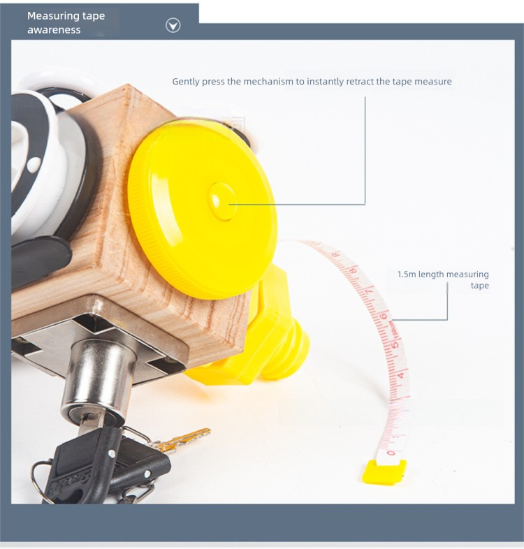 Cross-Border New Product Children 2-6 Years Old Early Education Wooden Toys Montessori Teaching Aids Busy Blocks Parent-Child Interactive Educational Toys