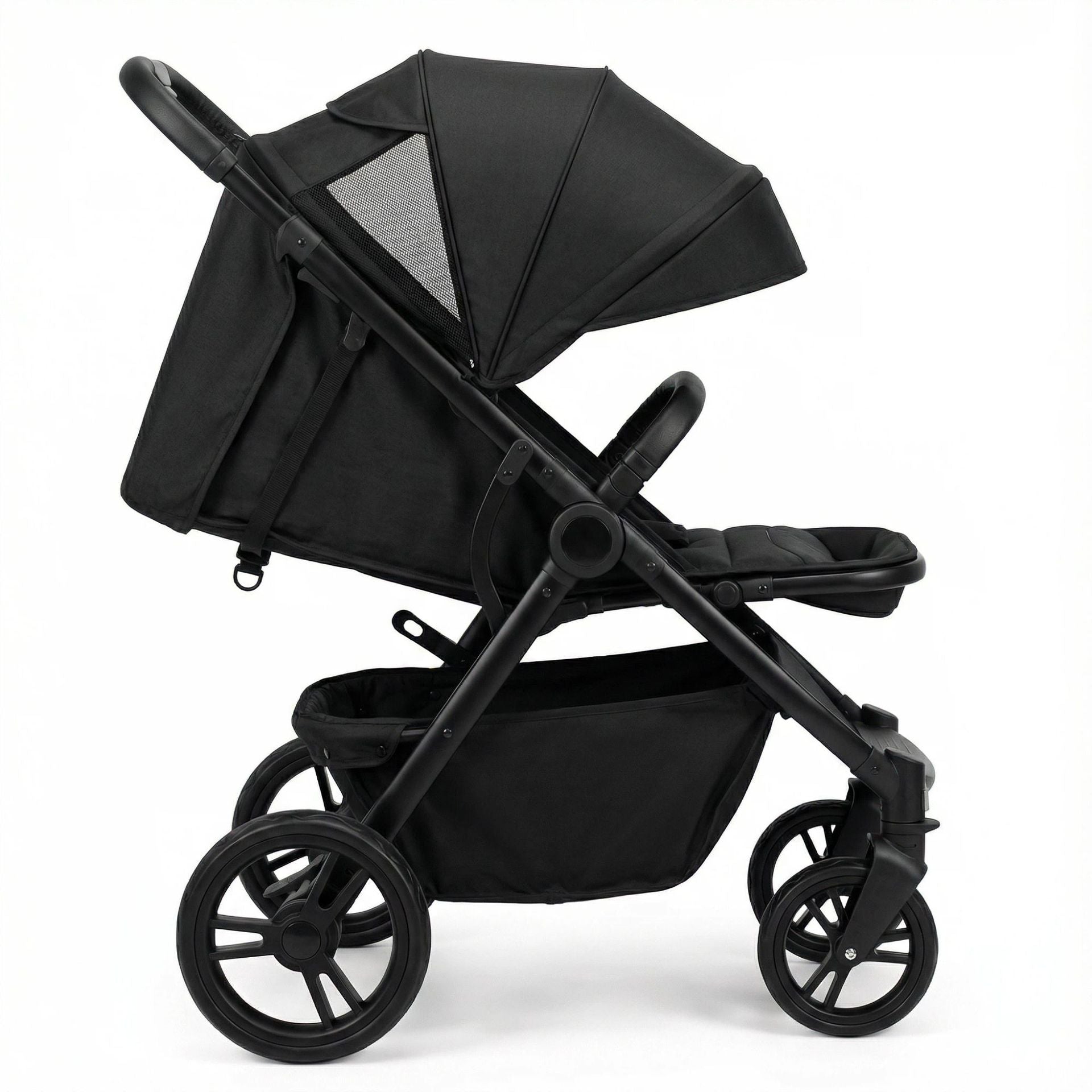 High View Two-Way Convertible Baby Stroller Foldable Lightweight Newborn0-4Baby Stroller for 1-Year-Olds