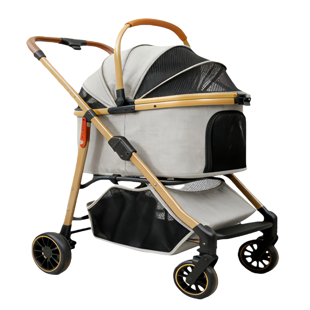 Pet cart  Detachable basket, high landscape design, all-directional silent wheels, good things for pet travel