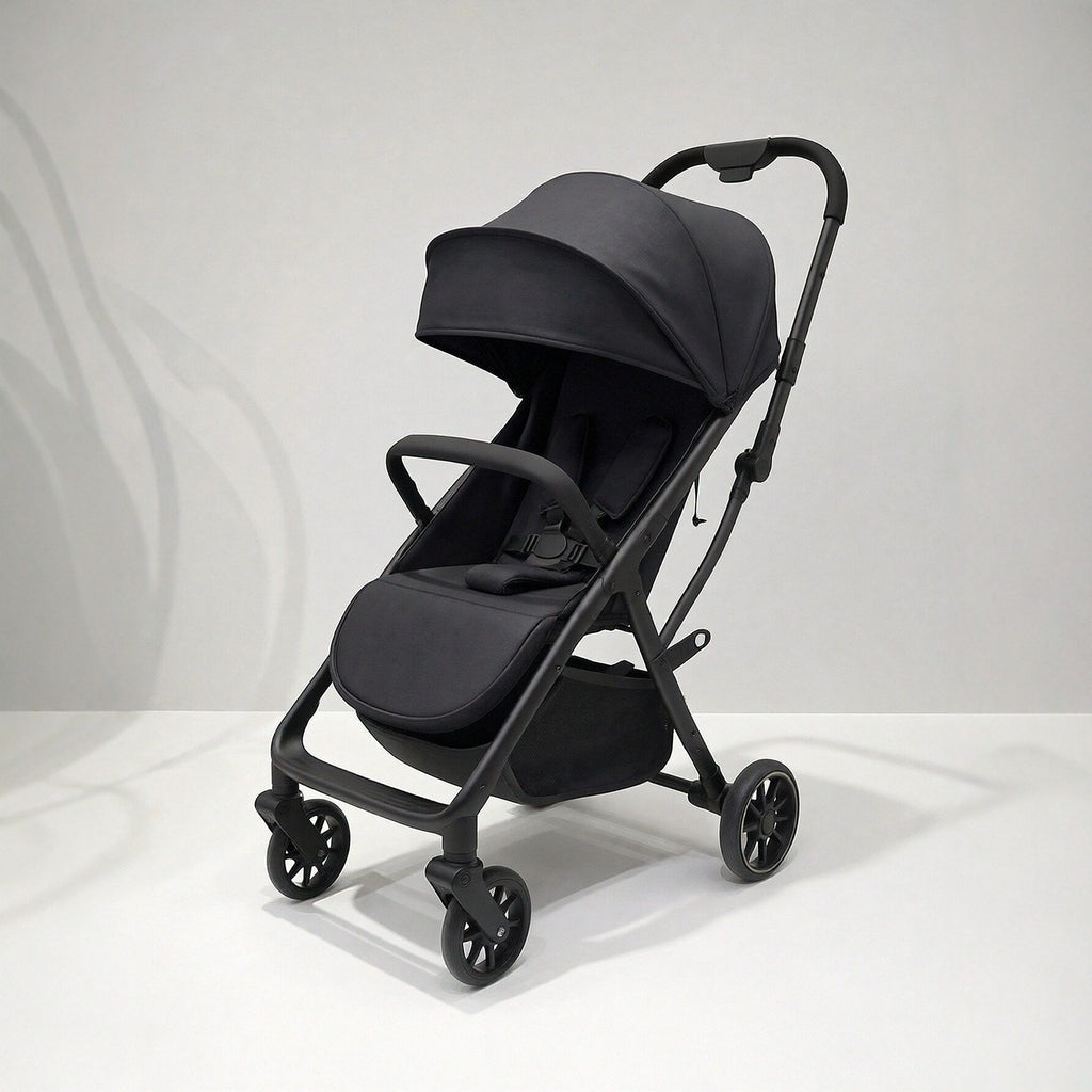 Baby Stroller, Convertible to Sitting and Lying, Lightweight Foldable Portable Baby Umbrella Stroller, Four-Wheel Baby Pushchair