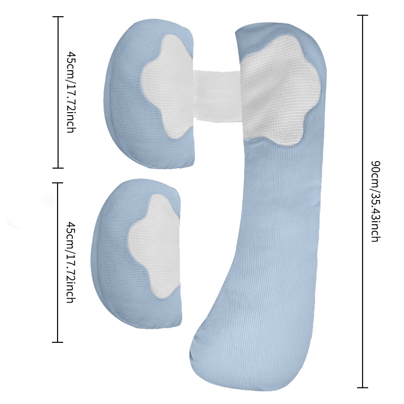 Pregnant Women Waist Support Side Sleeping Special Cotton Pillow Leg Clamp Class A Maternal and Infant Pregnancy Breastfeeding U-Shaped Artifact Supplies Cross-Border Winter