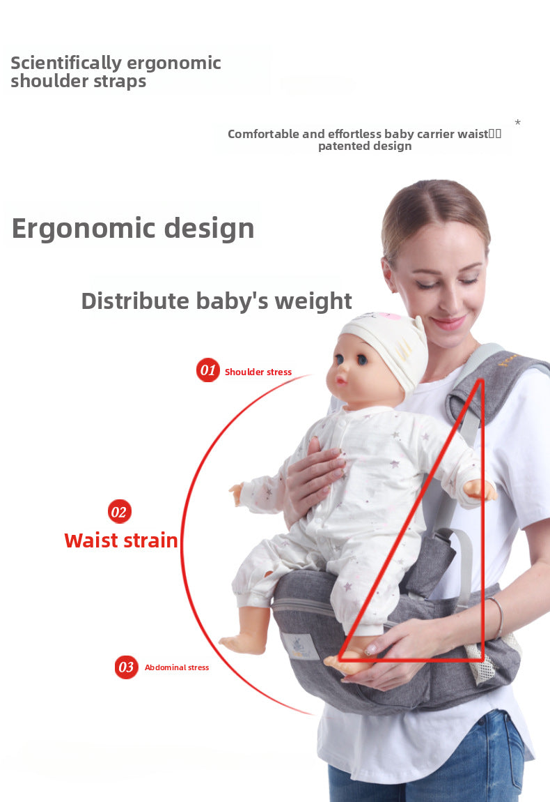 Cross-Border In-Stock Baby Waist Stool Carrier Breathable Lightweight Baby Single Stool Single Shoulder Children's Maternity Supplies Manufacturer Wholesale
