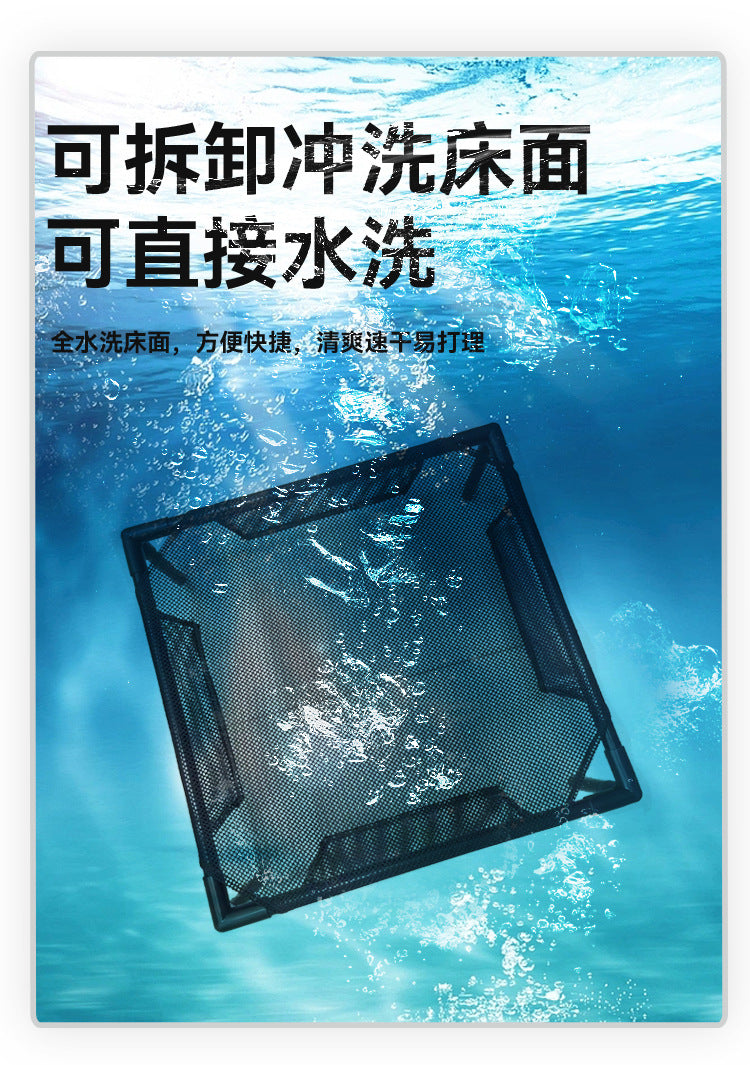 Cat and Dog Pet Camping Bed Moisture-Proof Wear-Resistant Removable Washable Foldable Pet All-Season Camping Bed Manufacturer Wholesale