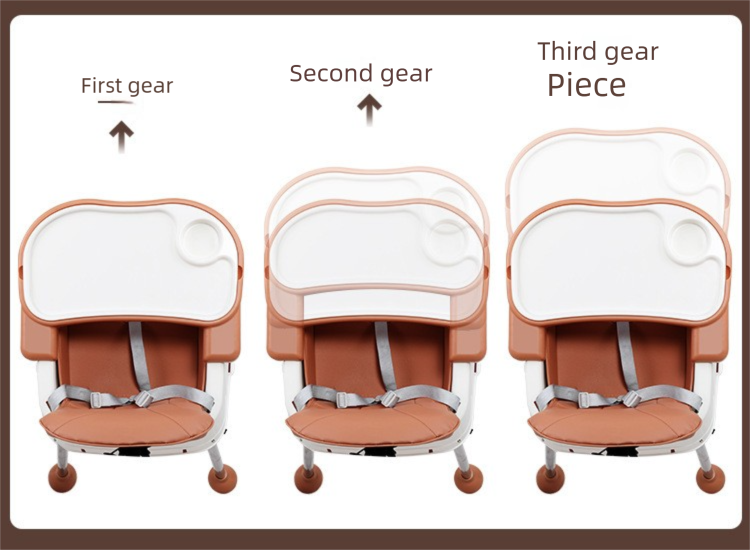Children's Dining Chair Adjustable 0-4 Baby Dining Chair Multifunctional Baby Dining Chair Portable Infant Dining Chair