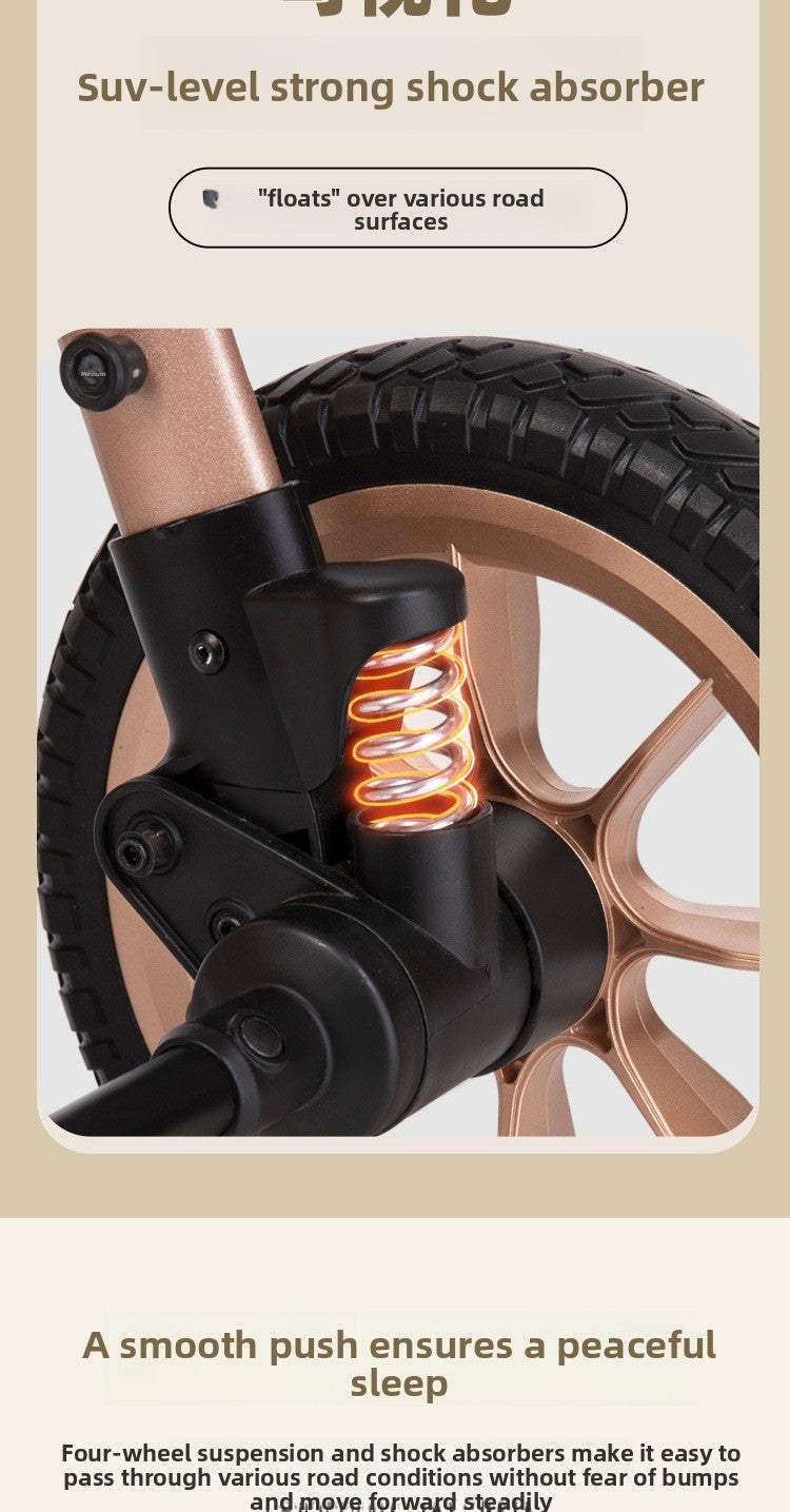 Baby Stroller Comfortable and Safe Infant Stroller Multiple Safety Protections for Babies Protect Every Step