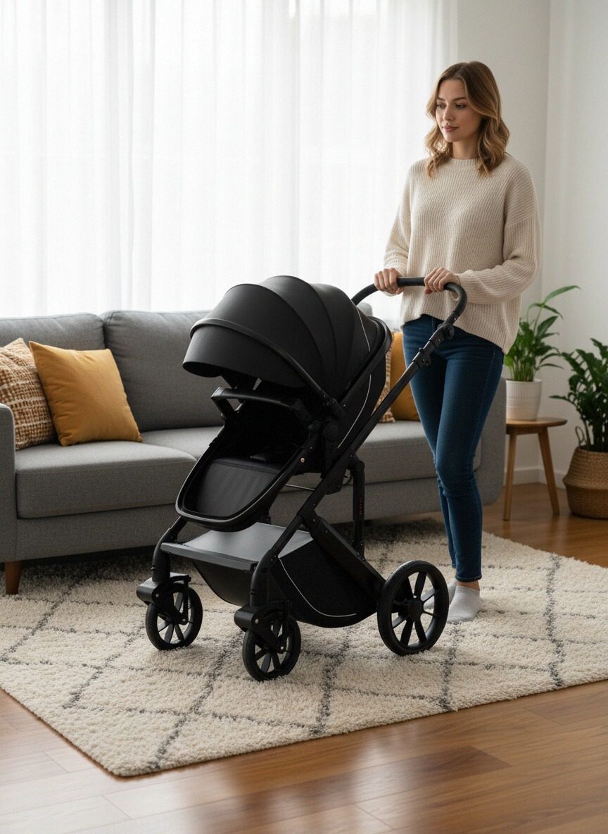 High Landscape Two-Way Convertible Baby Stroller Foldable Baby Stroller