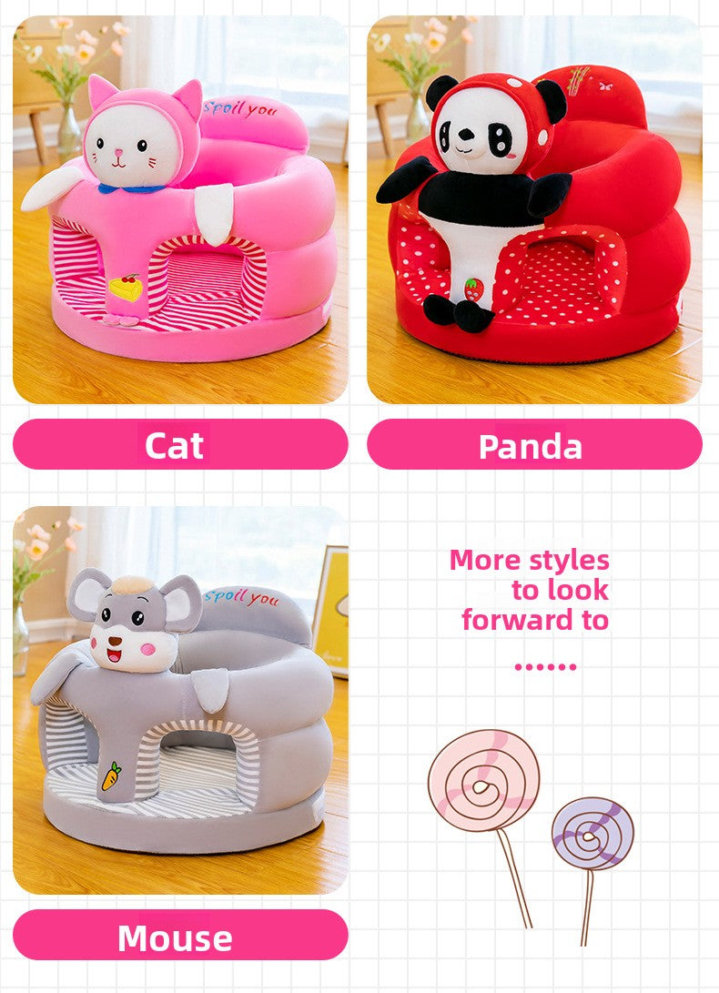 Baby Sofa Anti-Fall Seat Baby Learning to Sit Artifact Enlarged and Thickened Tatami Cartoon 3 to 12 Months High Chair