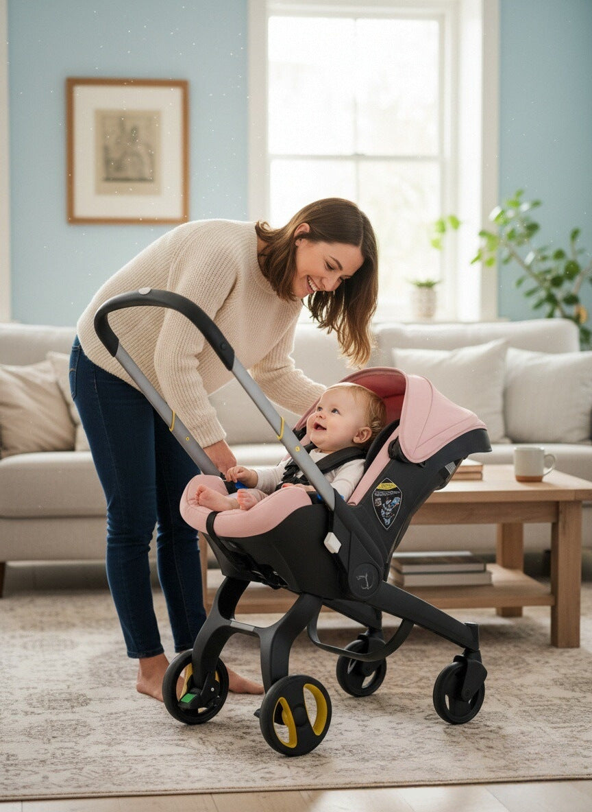 Baby0-12Months Four in One Four Wheels Aluminum Alloy Frame Reversible Baby Stroller