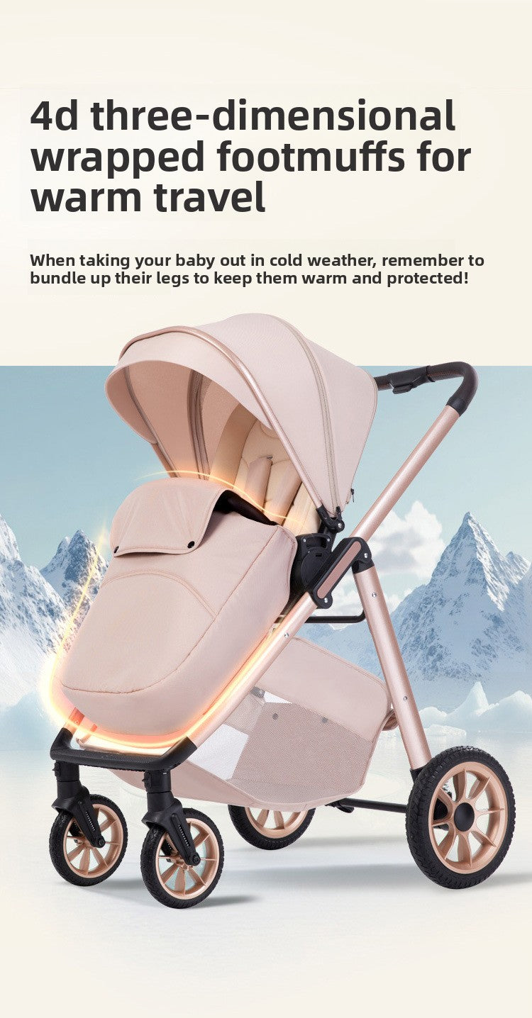 Baby Stroller Comfortable and Safe Infant Stroller Multiple Safety Protections for Babies Protect Every Step