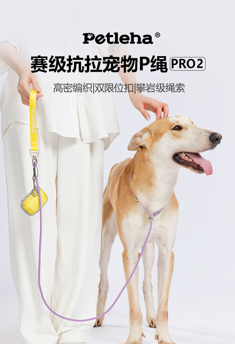 Cross-Border Dog Leash Pet Collar Integrated Dog Walking Leash for Small and Large Dogs Non-Painful P Dog Leash p Rope