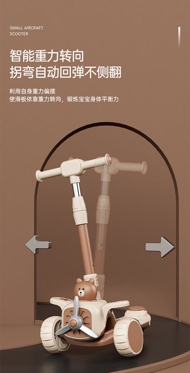 New Scooter Children1-3-6-12Foldable 3-in-1 Scooter for Boys and Girls