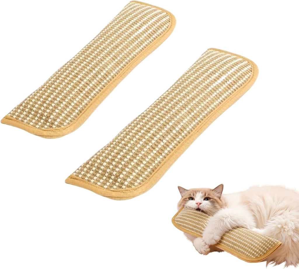 Catnip Toys for Indoor Cats - Cat Toys Pack of 3, Sisal Scratching Pad, Bite Resistant Kitten Teething Toys, Interactive Cat Nip Kicker Toys for Anxiety Relief