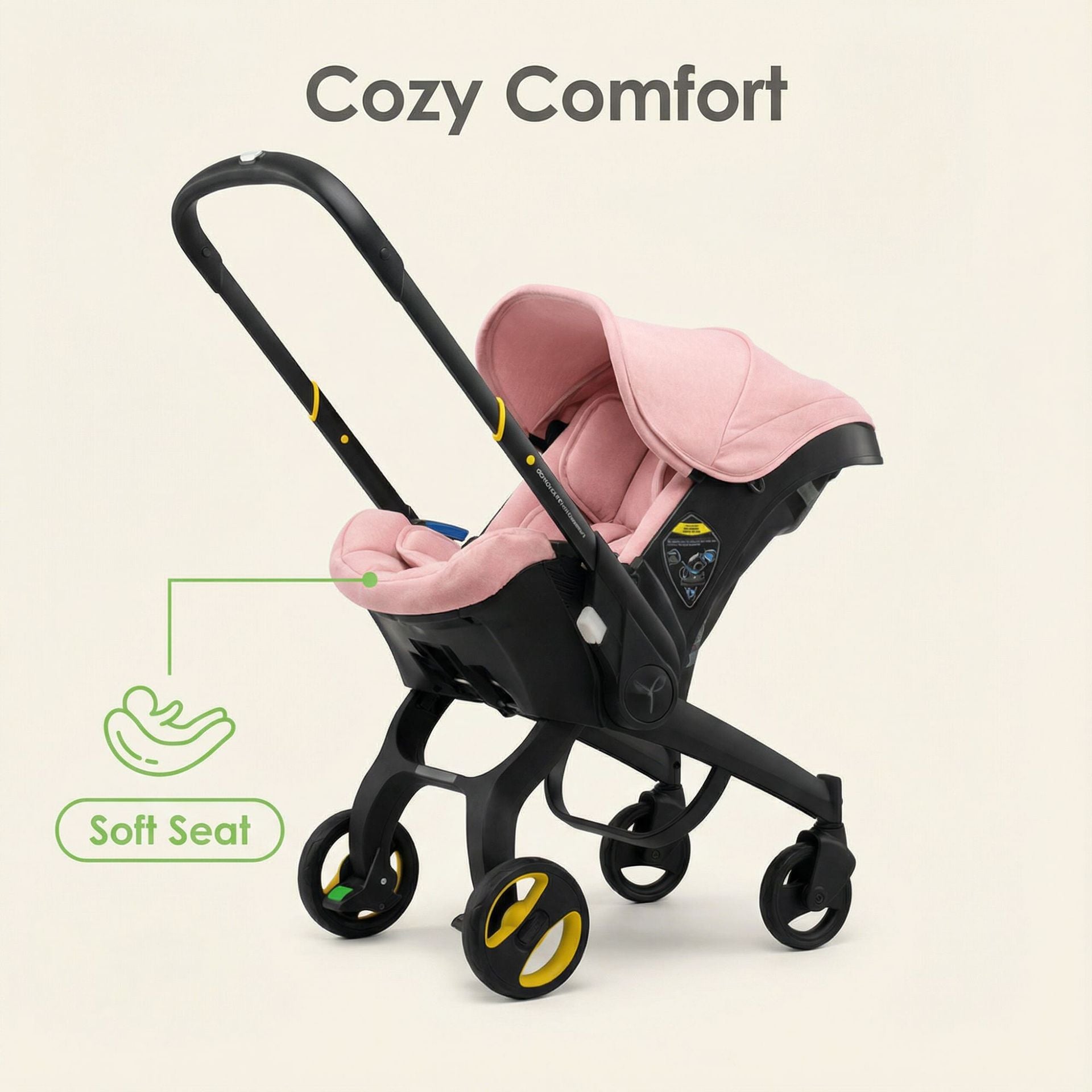 Baby0-12Months Four in One Four Wheels Aluminum Alloy Frame Reversible Baby Stroller