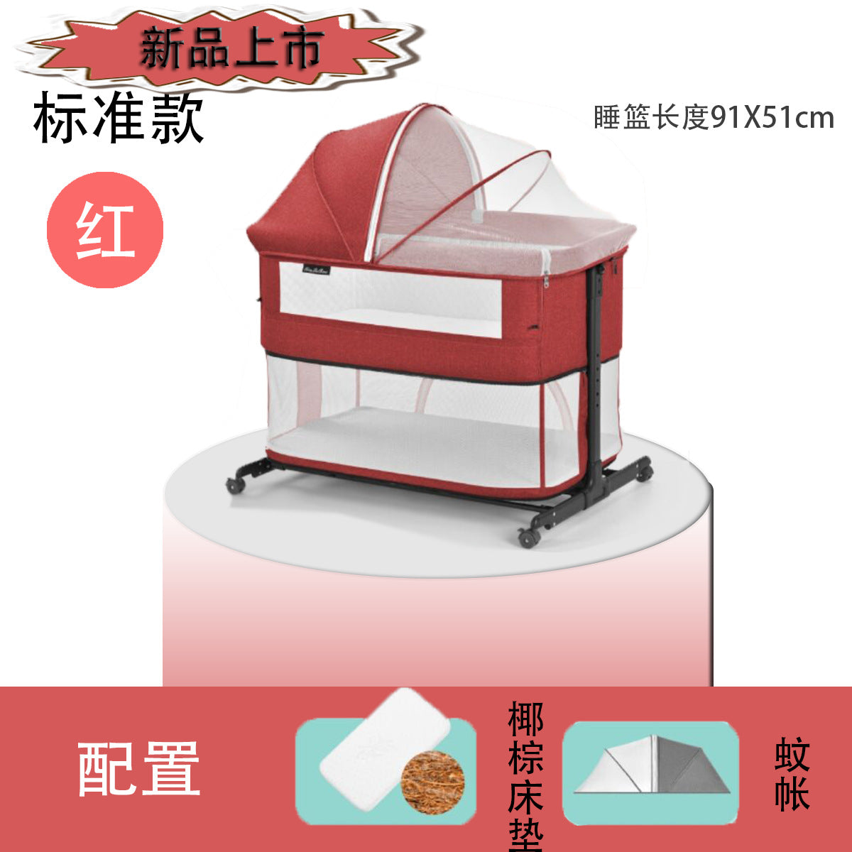 Baby Bed Multifunctional Portable Play Bed Foldable and Movable for Newborns bb Baby Bed Splicing Large Bed