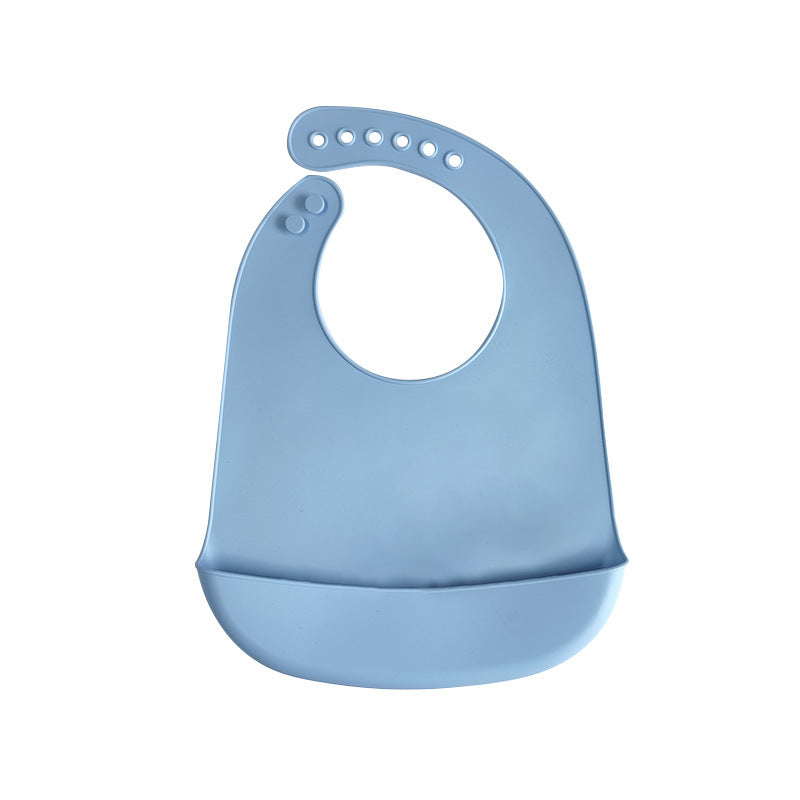 Baby Feeding Bib Waterproof Silicone Baby Food Bib Ultra Soft Portable Infant Children's Bib Anti-dirty Magic Tool