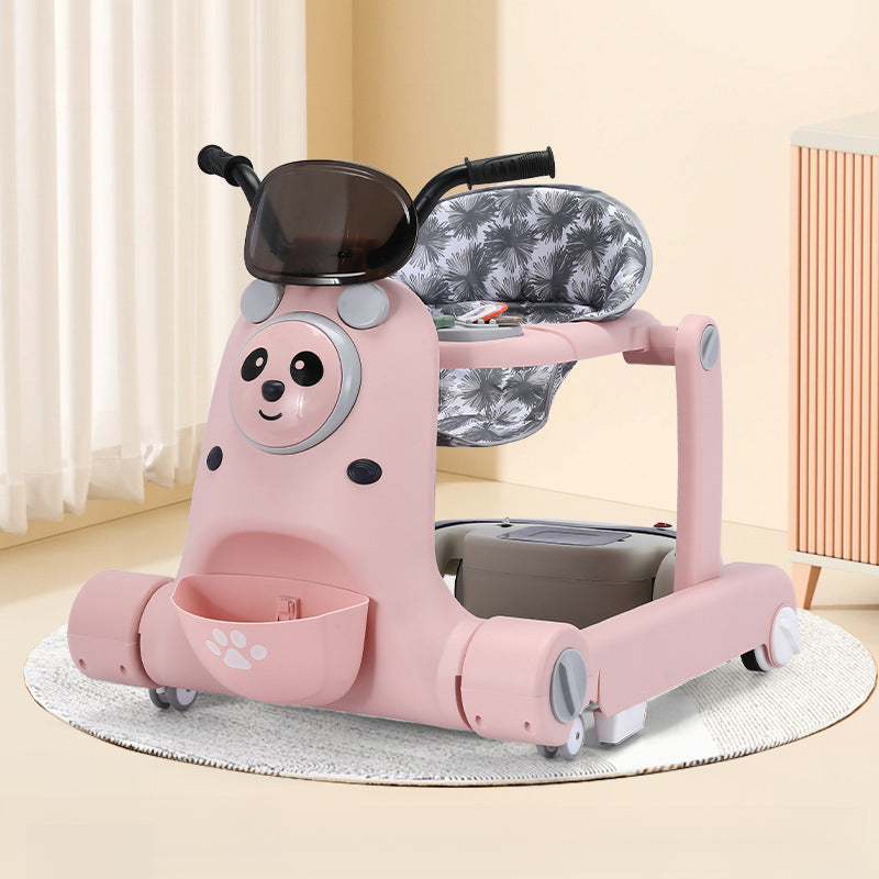 Baby Walker for Boys and Girls, Multifunctional Anti-Tip 7-18 Months, Boys and Girls Can Sit and Push, Children's Stroller