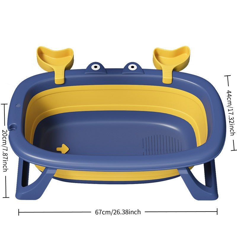 Baby Bath Tub Foldable Bathtub for Infants, Small Bath Bucket for Children to Sit and Lie, Home Use Newborn Baby Supplies