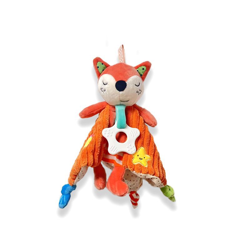 Baby Toys 0-1 Year Old Soothing Towel Baby Sleeping Companion Doll Teething Soothing Doll Infant Toy Rattle