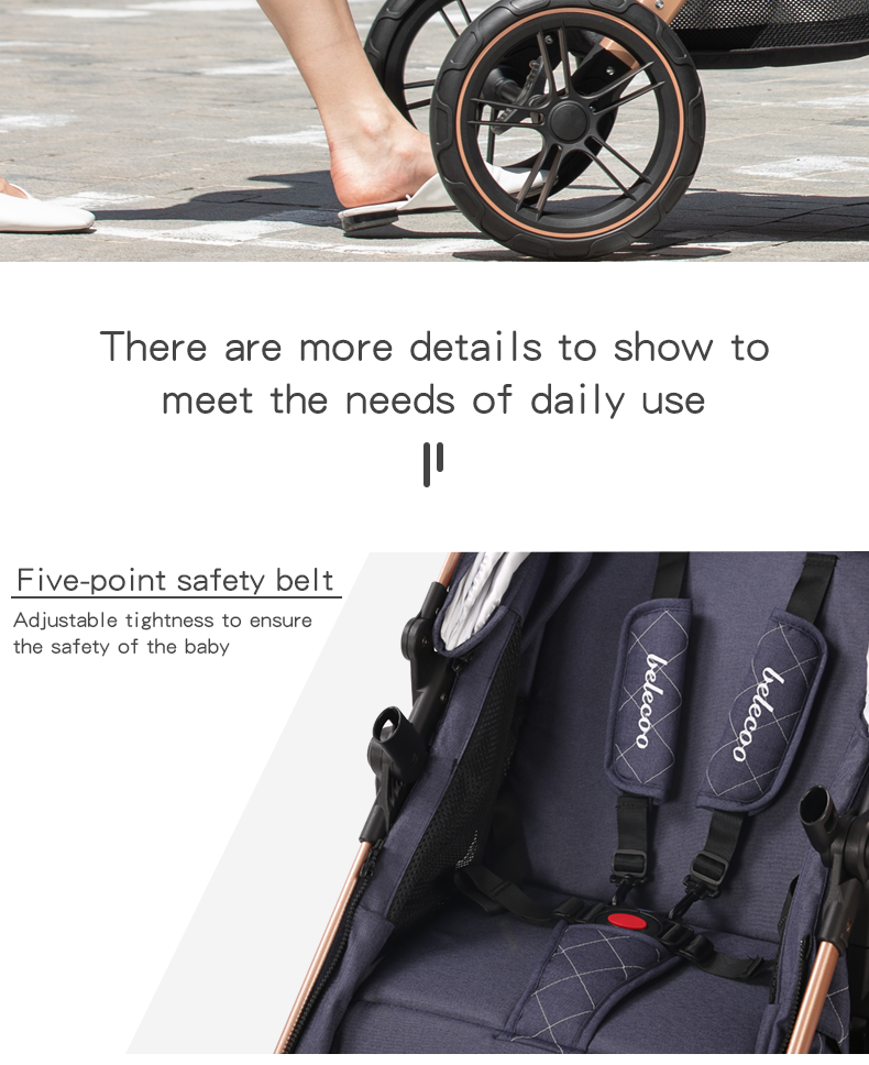 2022 Belecoo Fashion Baby Strollers Luxury Baby Carriers  Good Quality Baby Walkers  for Hot Sale