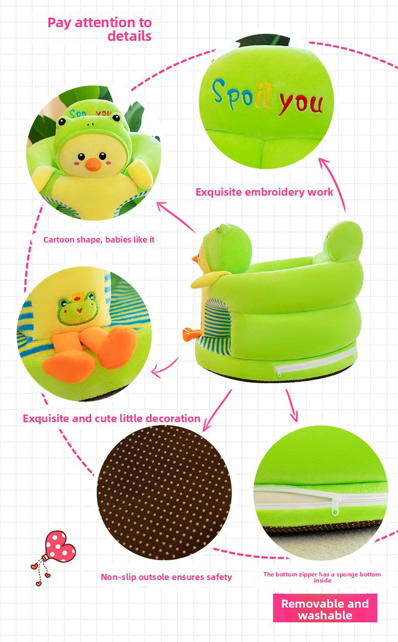 Baby Sofa Anti-Fall Seat Baby Learning to Sit Artifact Enlarged and Thickened Tatami Cartoon 3 to 12 Months High Chair