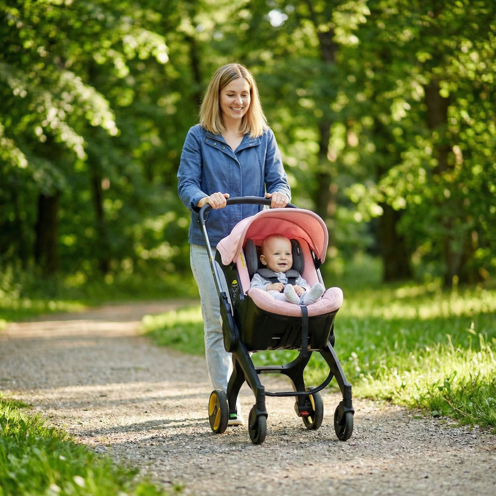 Baby0-12Months Four in One Four Wheels Aluminum Alloy Frame Reversible Baby Stroller