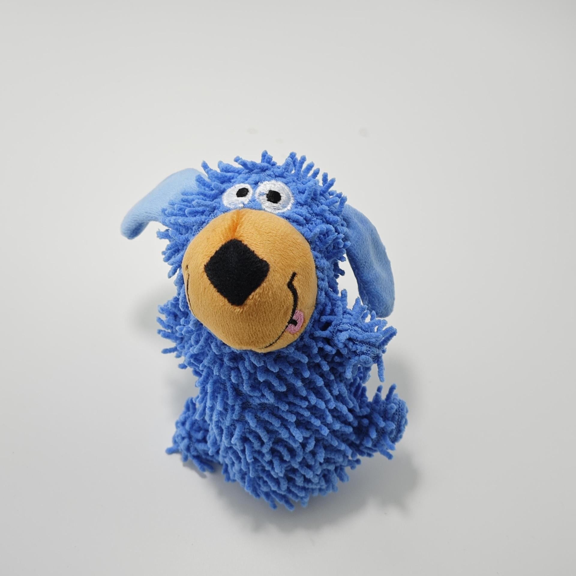 Blue dog toy that makes noise -Customizable-Direct from the factory