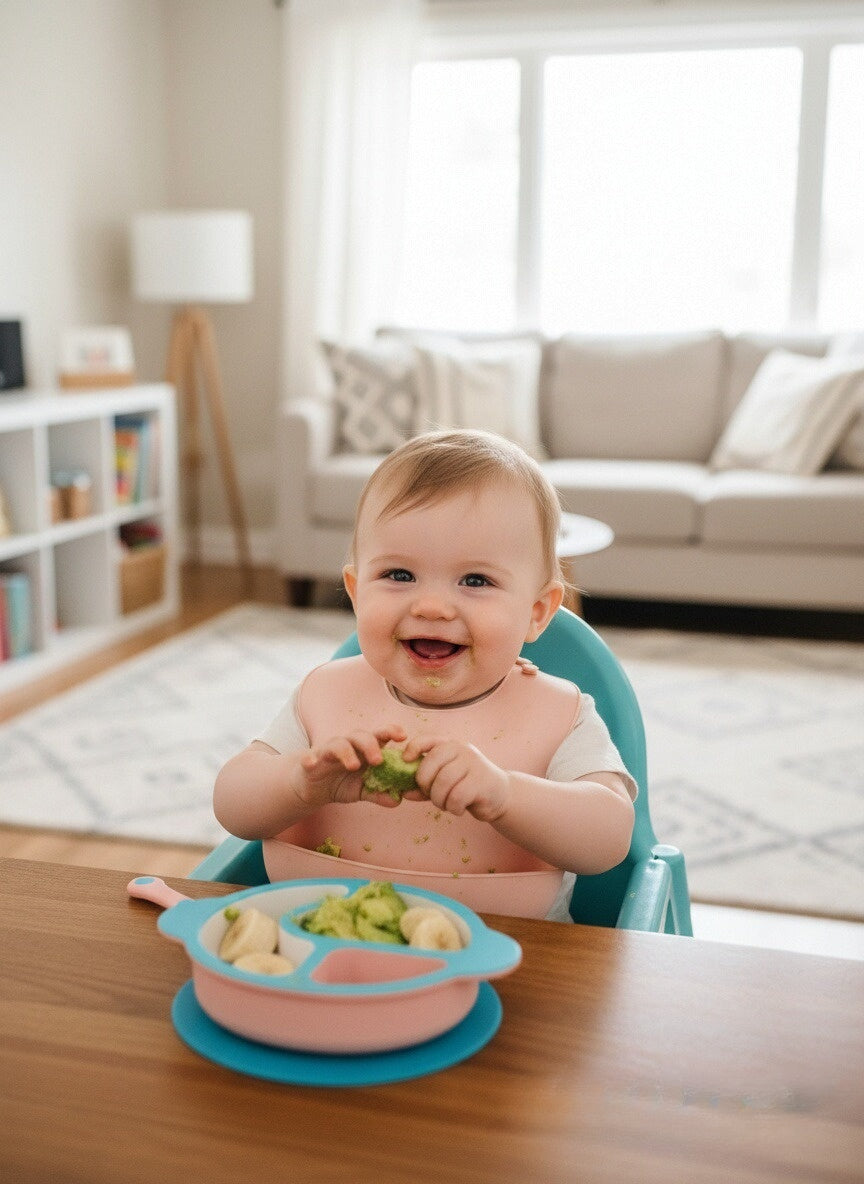 Baby Feeding Bib Waterproof Silicone Baby Food Bib Ultra Soft Portable Infant Children's Bib Anti-dirty Magic Tool