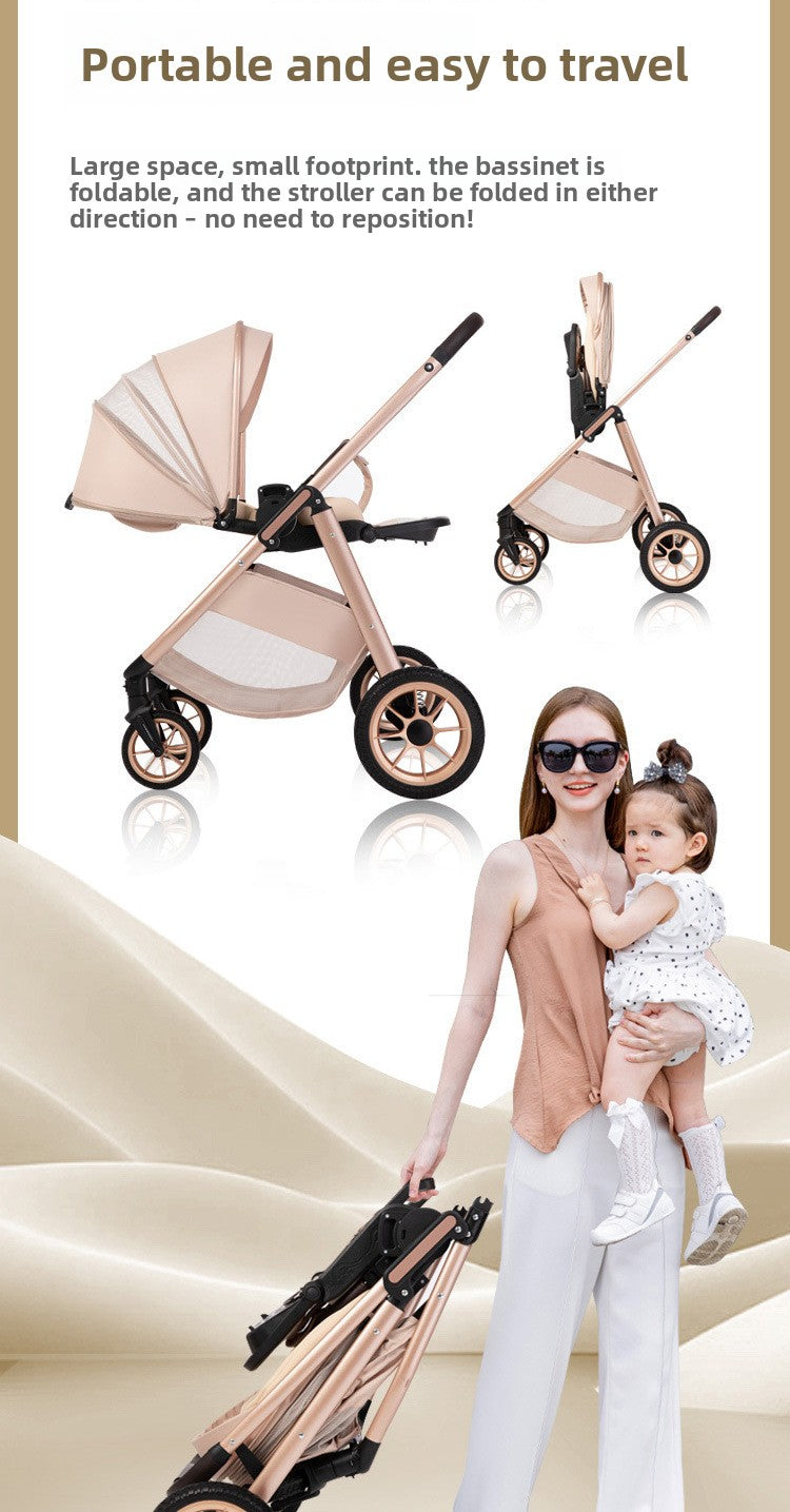 Baby Stroller Comfortable and Safe Infant Stroller Multiple Safety Protections for Babies Protect Every Step