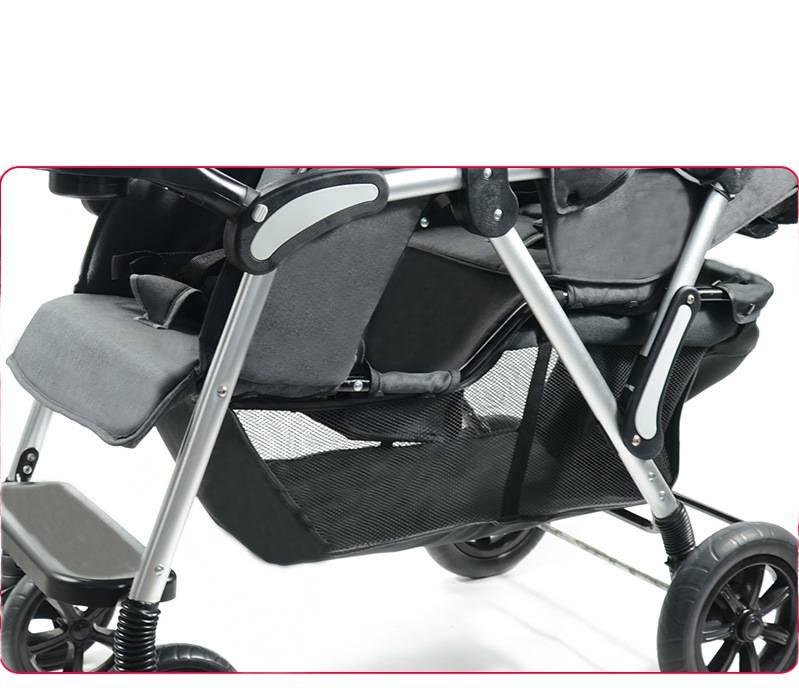 Twin baby stroller can sit and recline, foldable and ultra-lightweight baby strollers Baby Stroller Children's Car