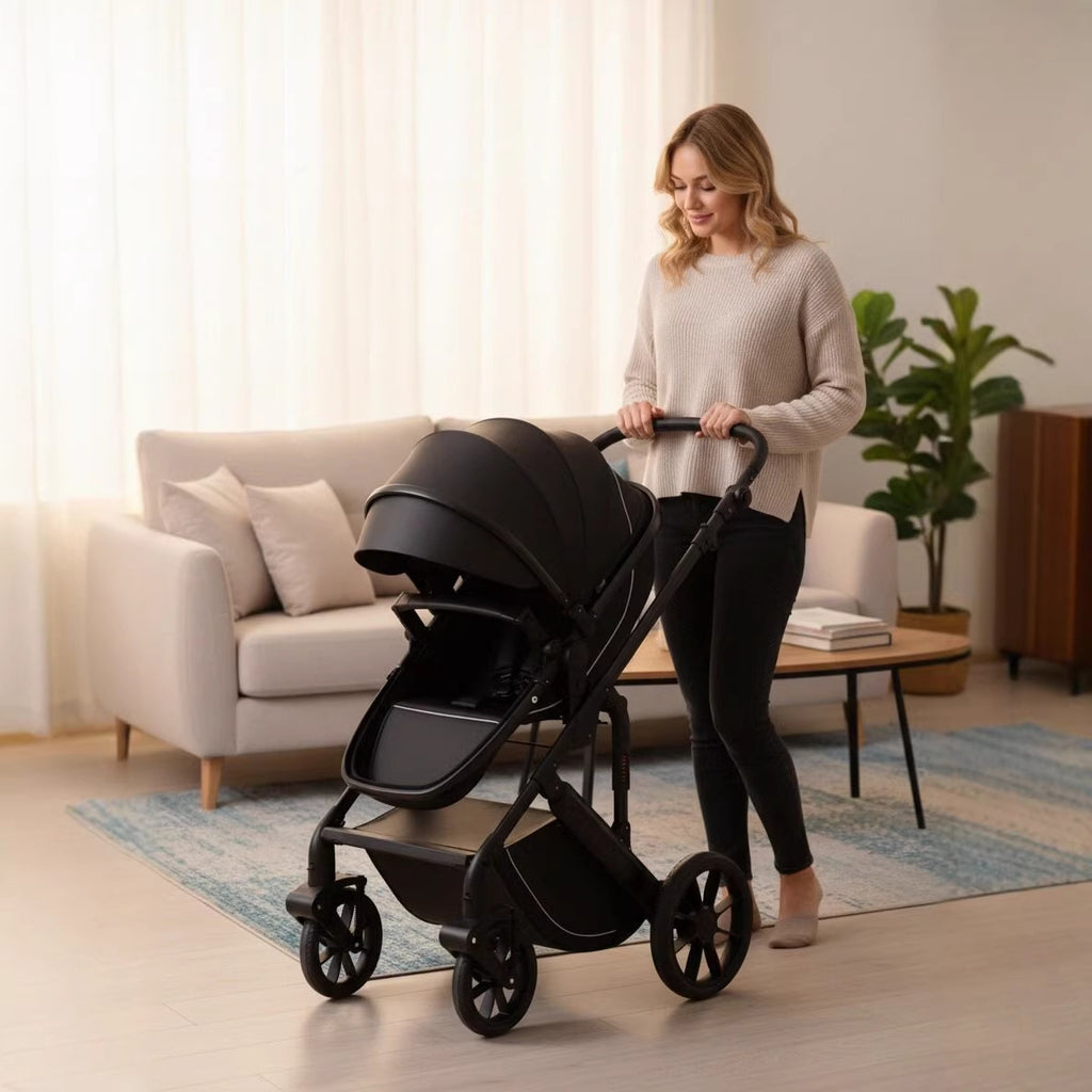 High Landscape Two-Way Convertible Baby Stroller Foldable Baby Stroller