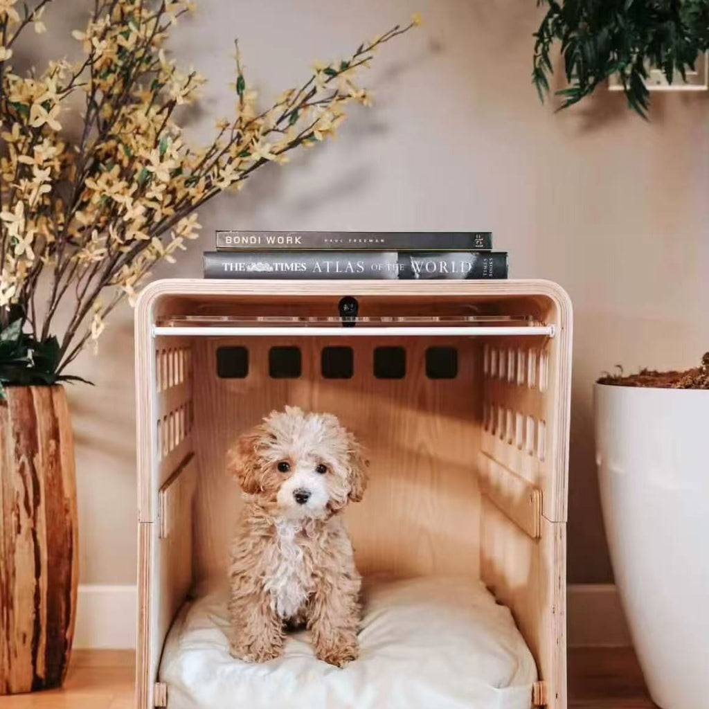 Creative Wooden Cat and Dog Bed Bedside Table Bedside Pet Bed Wooden Human and Pet Shared Integrated Storage Cabinet All Seasons -Customizable-Direct from the factory