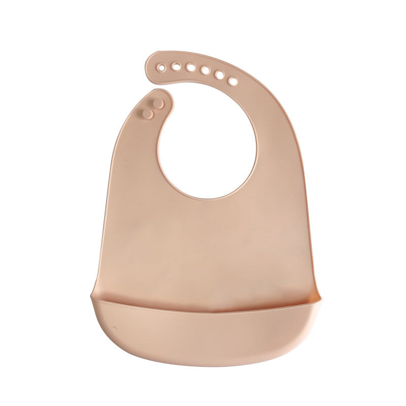 Baby Feeding Bib Waterproof Silicone Baby Food Bib Ultra Soft Portable Infant Children's Bib Anti-dirty Magic Tool